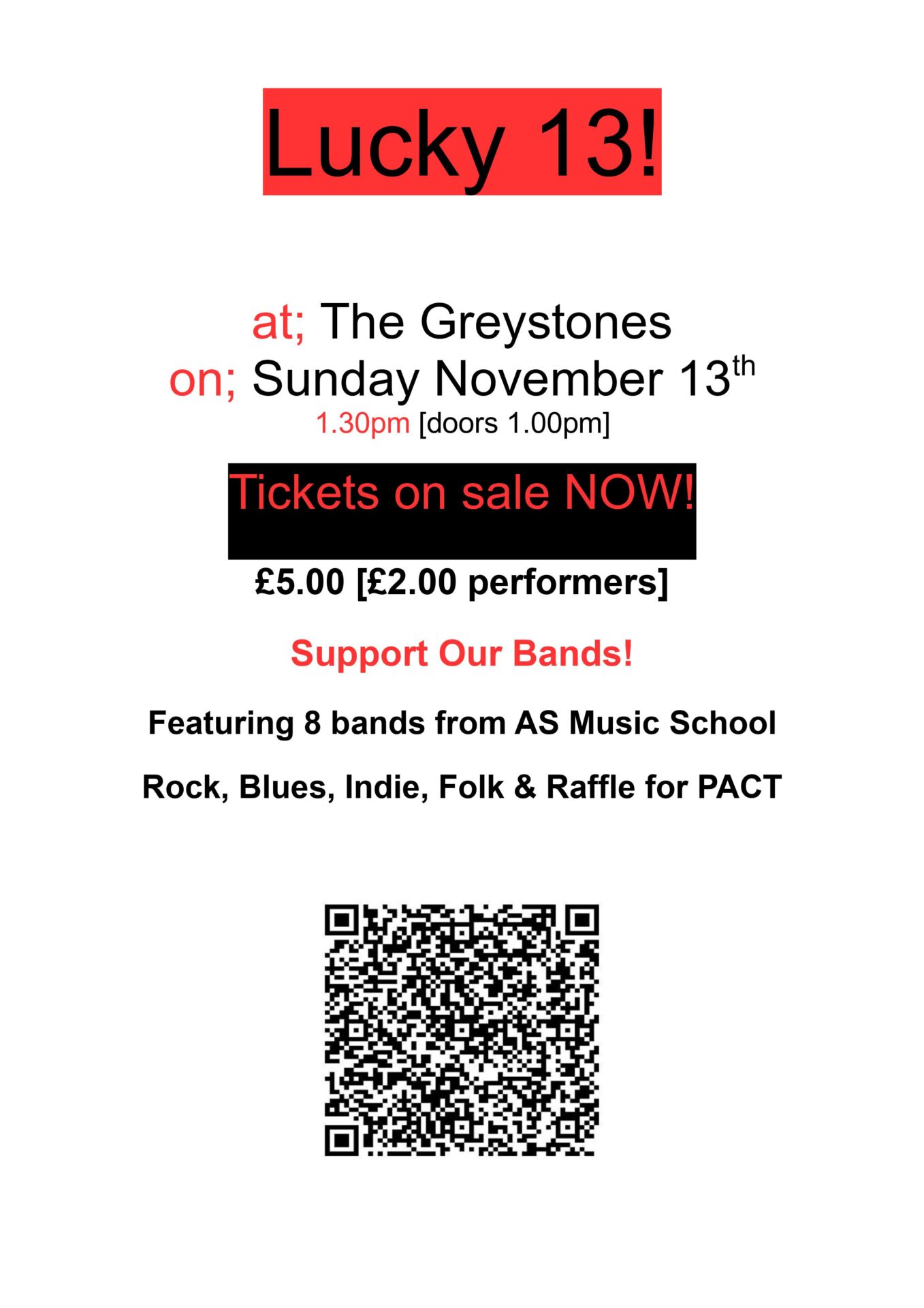 Lucky 13th Band Gig – 13th November 2022 thumb